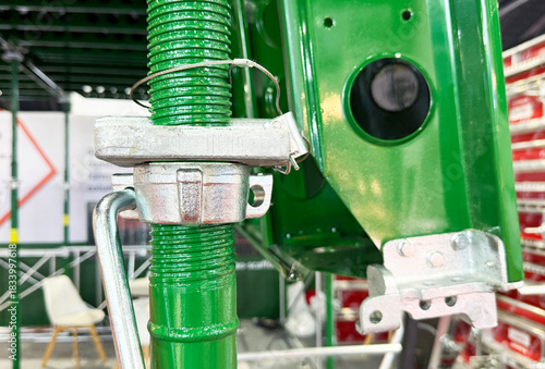 Lock system scaffolding steel slab formwork post tension flooring construction.