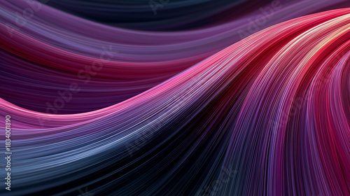 Abstract vibrant purple pink blue flowing curves. Suitable for backgrounds, prints, digital designs, and artistic concepts with a modern touch.