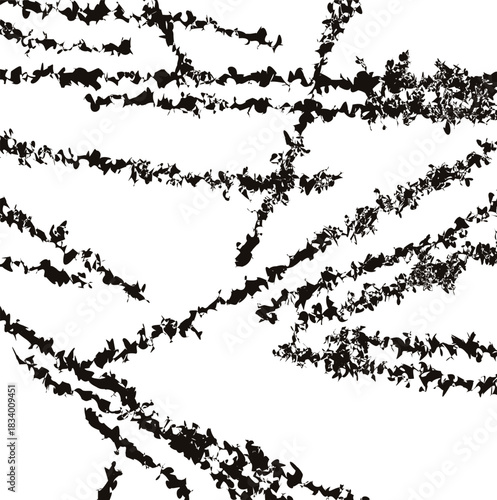 The dirty texture consists of noisy intersecting stripes.