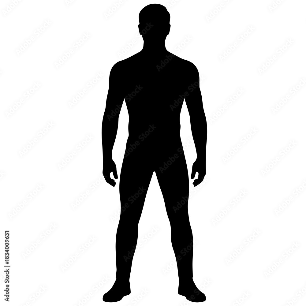 Fototapeta premium silhouette of a man