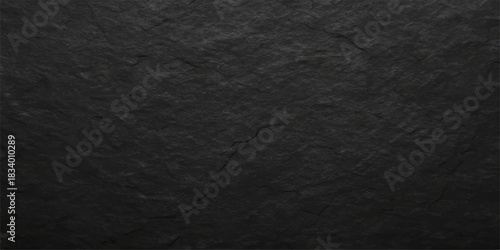 Dark black paper texture and rough textile background pattern