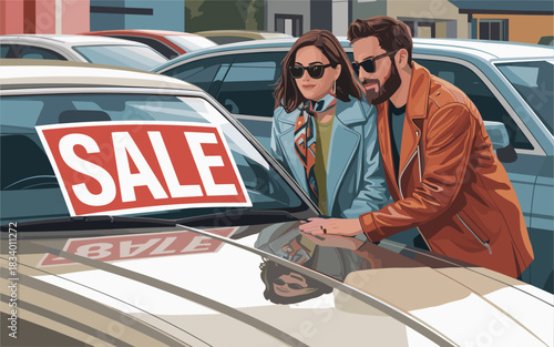 Motorcycle wheel repair and maintenance illustration