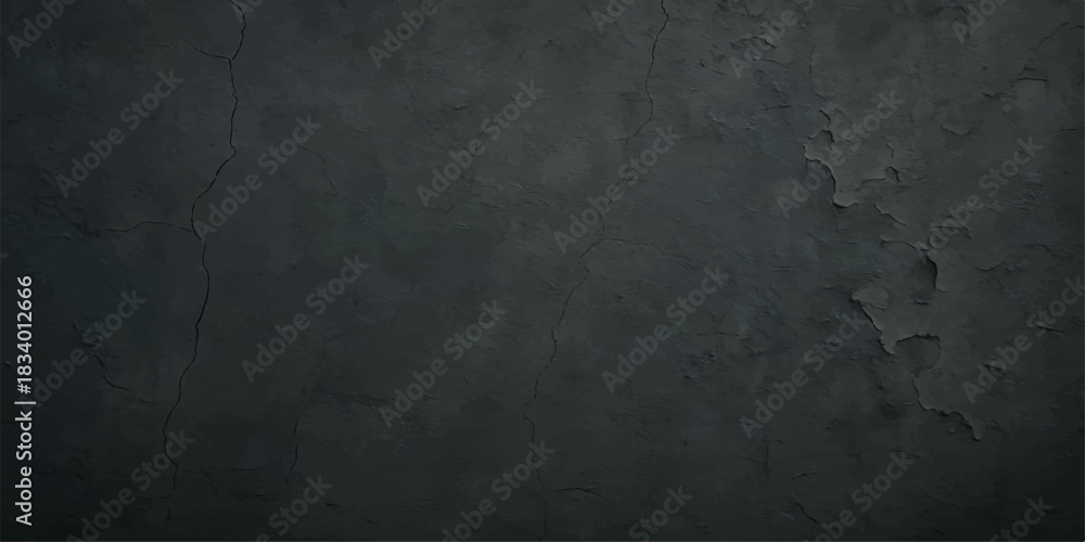 Fototapeta premium Dark blue grunge wall texture background with aged vintage concrete surface