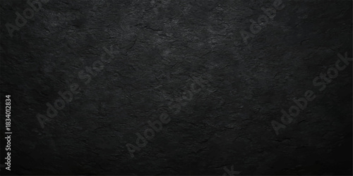 Dark black grunge wall surface texture pattern background