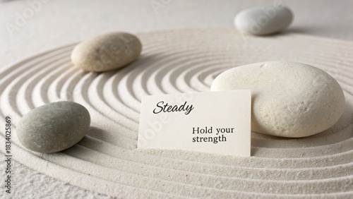 Zen Garden Still Life: Steady Strength