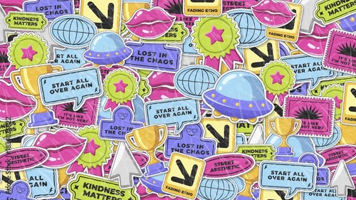 Cartoon Stickers Transition Overlay 10