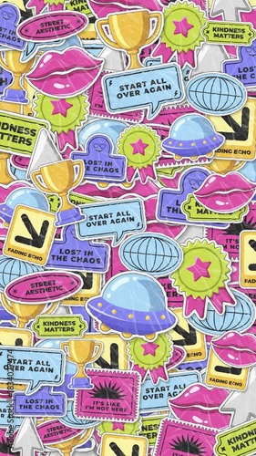 Cartoon Stickers Transition Overlay 15