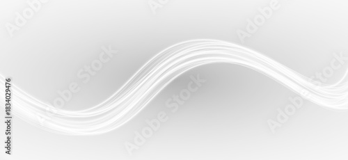 Magic twirl with glistering rays and sparkling beams. Dynamic curves, glowing light, and silver trail elements.