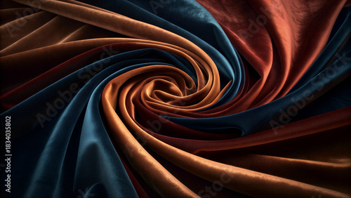 Chiaroscuro Velvet Fabric Folds, Dark Academia Aesthetic