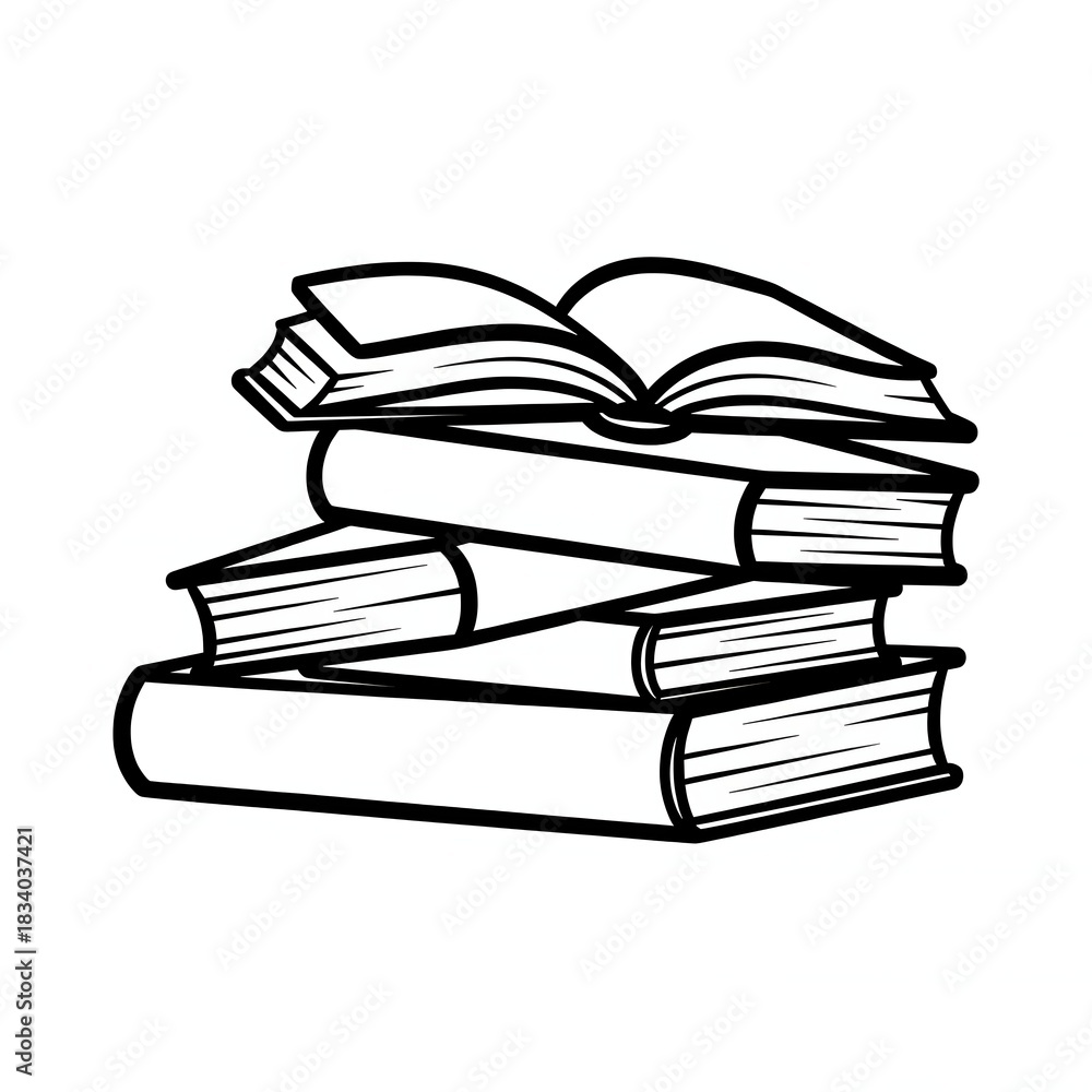 Naklejka premium Knowledge Learning Study Symbol