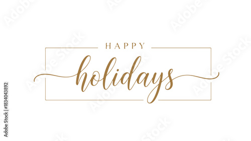 Festive Seasons Greeting Design with Elegant Script Typography for Holiday Celebrations and Special Occasions