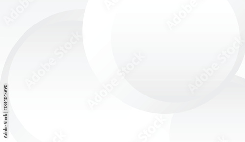Abstract Circles White and Gray Shapes with Gradient Light Play for Modern Backgrounds, highlighting subtle depth and minimalist style for website design