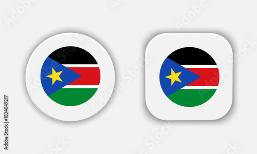 South Sudan Rounded National Flag Button Icon Free Download South Sudan Rounded National Flag Button Icon - GFXLoad