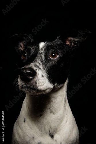 liberality. Closeup portrait of an adorable dog with soft lighting and copy space. wildlife magazines, conservation campaigns, designed for nature documentaries and education.
