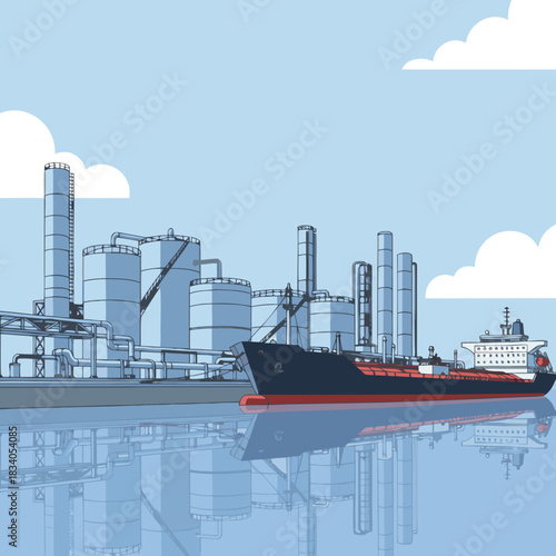 oil refinery plant