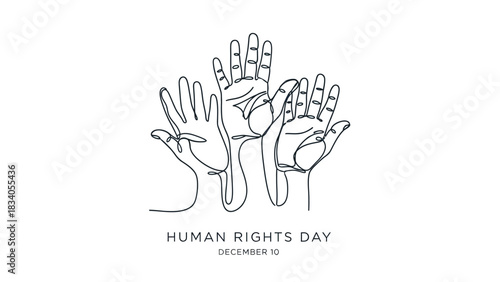 Celebrate Human Rights Day this December with a stunning illustration of unity, equality, and justice for all, perfect for awareness campaigns