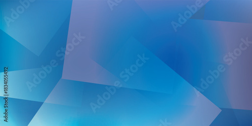 Abstract background of overlapping geometric polygons with soft blue and purple gradients.