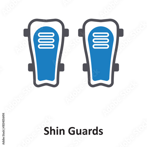 Shin Guards Vector icon which can easily modify or edit