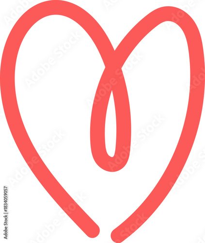 Continuous Line Heart Loop