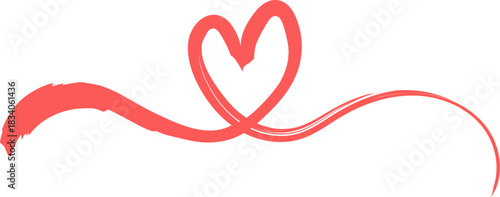 Brush Heart Swash Divider