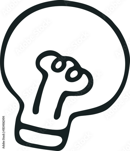 전구_반짝x_아이디어_선화