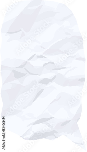 Wrinkled Paper Speech Bubble