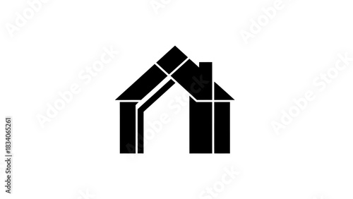 Abstract Architectural House Symbol.