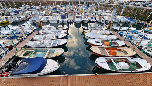 port, boats, fishing boats, San Sebastian, moored boats