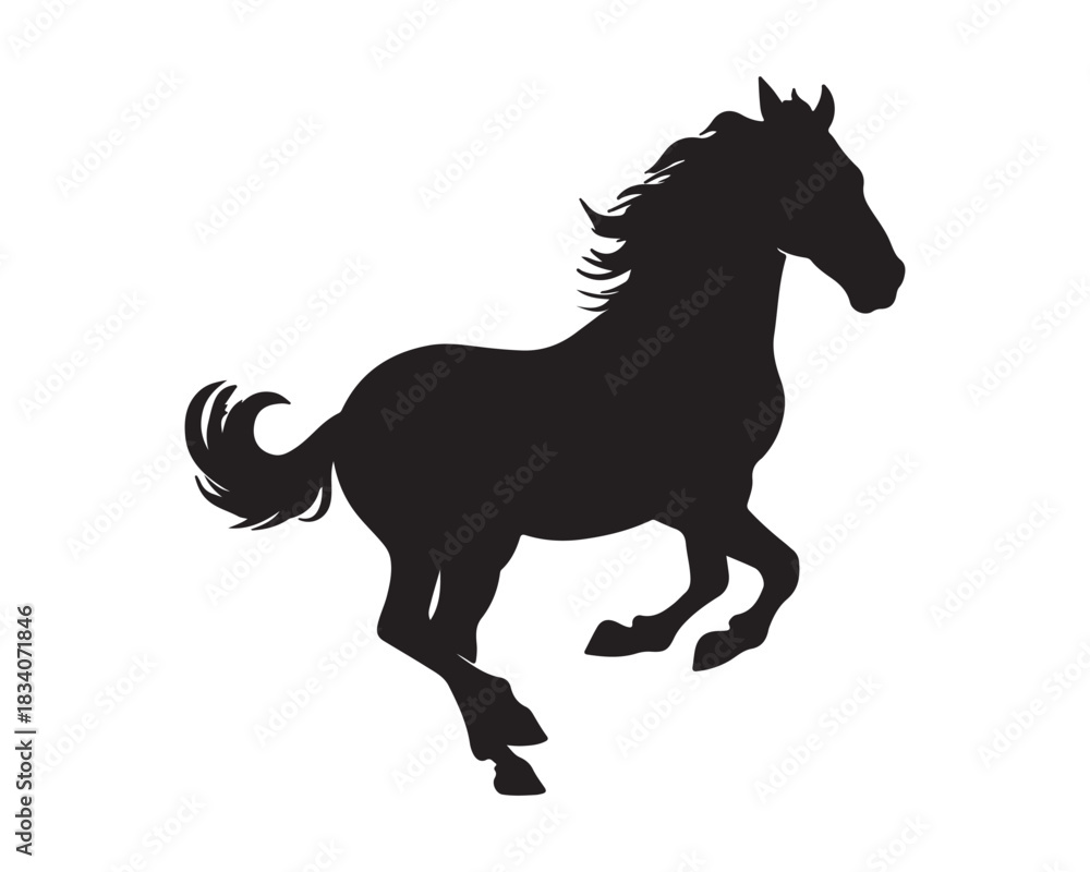 Obraz premium Wild & Domestic Animal Silhouette Icons – Solid Black Vector