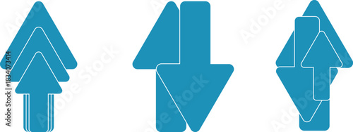  Up arrows, thick arrows, business arrows