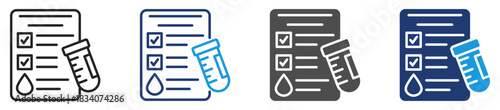 blood test icon set multiple style