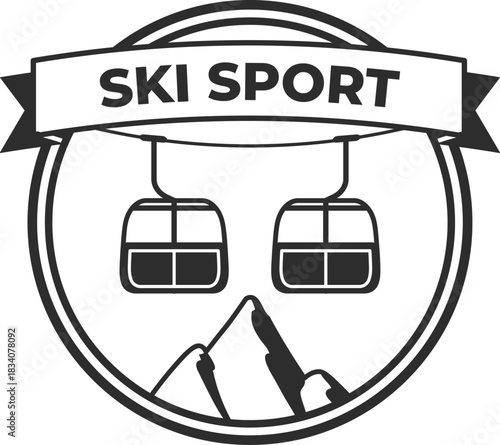 Ski Resort Lift Badge
