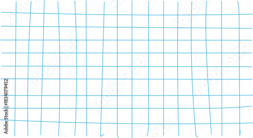 White squared paper on an abstract blue background