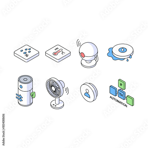 Smart home isometric devices and concepts