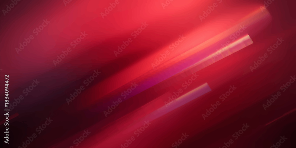 Fototapeta premium Abstract red silk texture background with flowing light lines and motion wave design