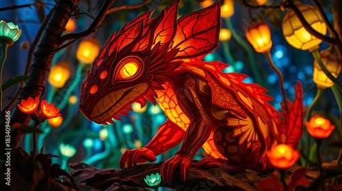 Mystical Forest Creature in Enchanted Woods