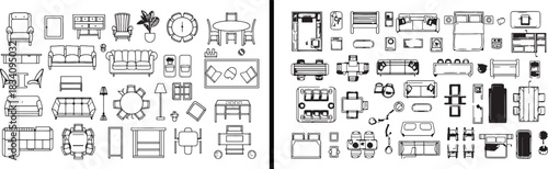 Home furniture vector, interior design layout, modern office furniture, living room layout plan, house decor artwork, architect floor vector, home furniture drawing, modern home elements, interior dec