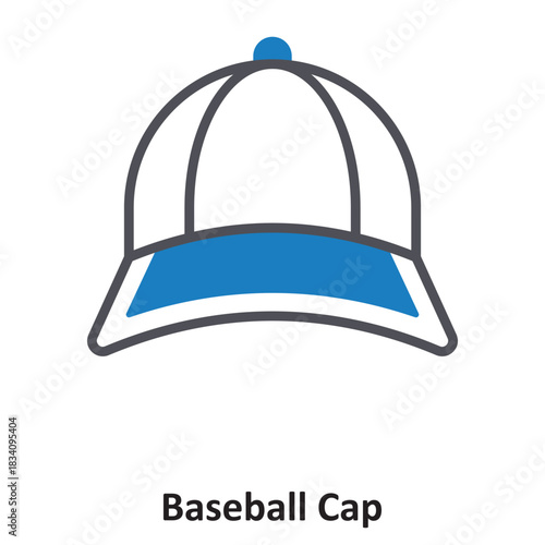 Baseball Cap Vector icon which can easily modify or edit