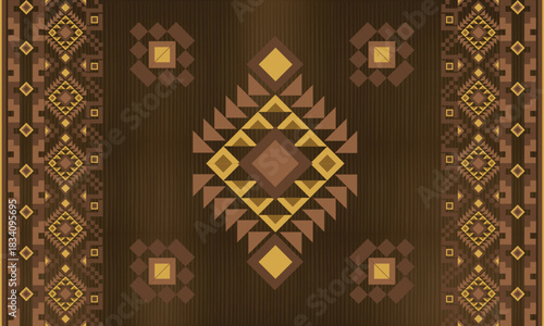 Ethnic motifs, Navajo motifs are suitable for fabrics, decorations, covers, etc	