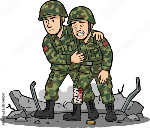 Helping soldiers