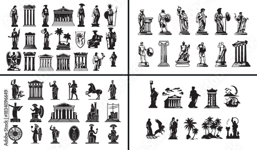Historic monument vector, world landmark illustration, ancient architecture design, famous building art, cultural heritage symbol, travel tourism vector, global monument drawing, classical structure c