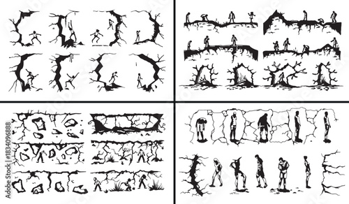 Barbed wire vector, thorn pattern design, metallic wire illustration, industrial barbed artwork, sharp thorn decoration, edgy fence element, grunge barbed wire art, protective wire vector, barbed bord