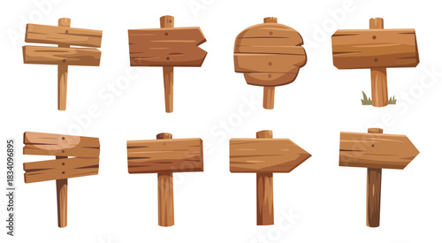 Wooden signboard displaying diverse textured wooden panels