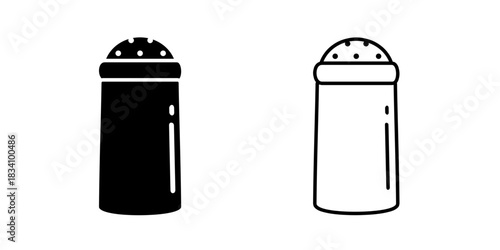 Spice jar set icon isolated on white background.