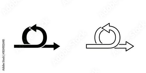 Agile set icon isolated on white background.
