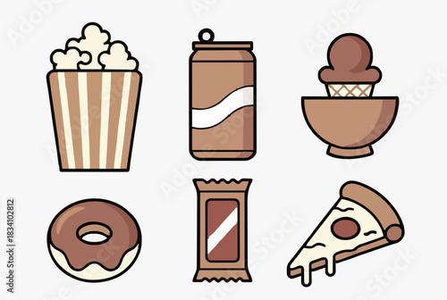 Cartoon Food Icons