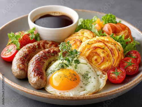 Farm breakfast meal
