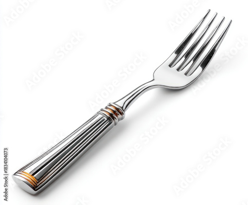 Fork isolated on white back...