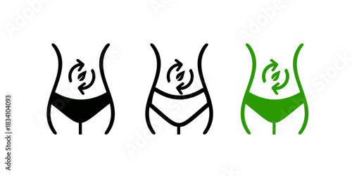 Detox set icon isolated on white background.