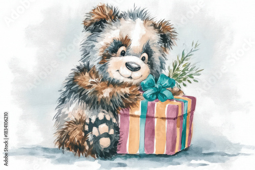 simple Christmas watercolor...